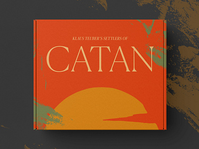 Settlers of Catan Packaging board game board game art branding clean minimal minimalist packaging packaging design packaging mockup red serif settlers of catan simple simple design