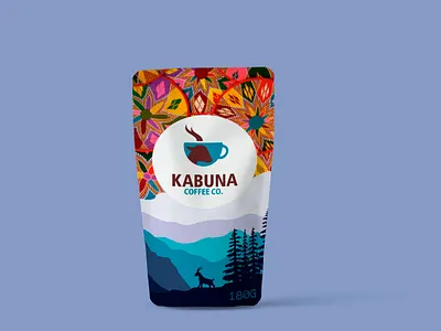 KABUNA COFFEE art branding coffee bean coffee packaging design flat illustration illustrator logo minimal packaging packaging design ux vector