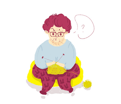 My granny character design grandma illustration