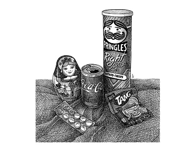 Still life 2 character art characterdesign comicart draw emiliano raspante illustration illustration art ink wash pencil drawing sketch stillife