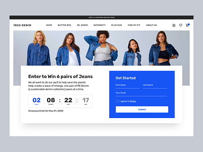 Daily UI challenge #001 — SignUp Form 001 blue challenge concept dailyui giveaway ui web webdesign