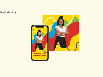 Hii Kiids Social – Social Visual Identity abstract shapes branding colors design identity identity design instagram kids presentation design social media typography