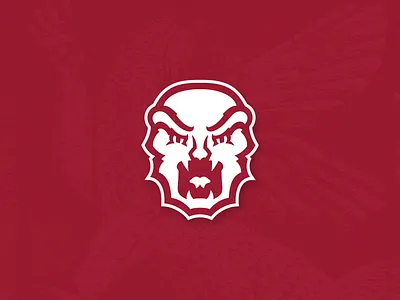 Screamin' Demon illustrator logo scarlet screaming vector