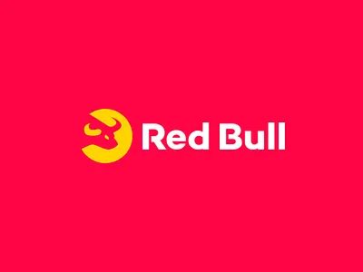Red Bull ⚡️ brand brand identity branding bull concept energy exploration logo minimal rebrand red bull redesign
