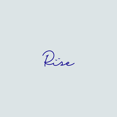 Rise birds blue brand branding design flat illustration lines logo ocean rise water waves wordmark