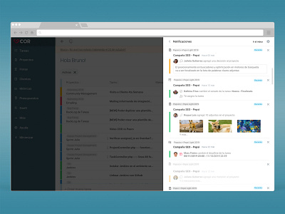 COR - Notifications attachment deadline labels members menssages mentions notification products project management teams teamwork ui userexperience uxdesign