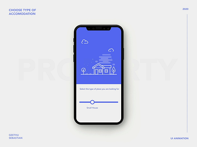 Choose Property- Animation accomodation aftereffects animation book design flat house interaction animation interactiondesign motion graphic property realestate ux