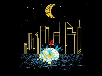 QUARENTENA DIA 27 adobe black design geometric illustration illustrator procreate vector vetor