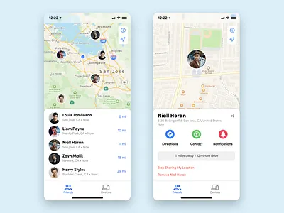 Daily UI 020—Location Tracker app app design daily daily 020 daily ui daily ui 020 dailyui dailyuichallenge design figma find my app interface location tracker ui ui design