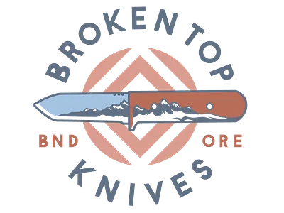 Broken Top Knives Main Logo branding design illustration logo minimal vector