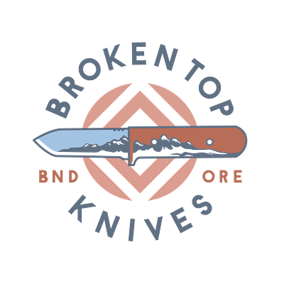 Broken Top Knives Main Logo branding design illustration logo minimal vector