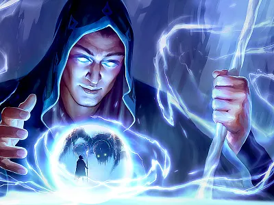 Wizard 2d aleksey litvishkov art digital art fantasy fantasy art illustration wizard