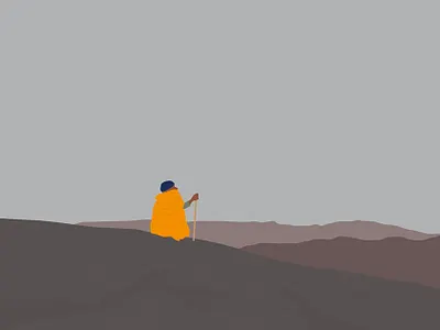 Reminiscing the Wind design ethiopia ethiopian flat habesha illustration minimal minimalist photoshop