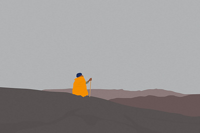 Reminiscing the Wind design ethiopia ethiopian flat habesha illustration minimal minimalist photoshop