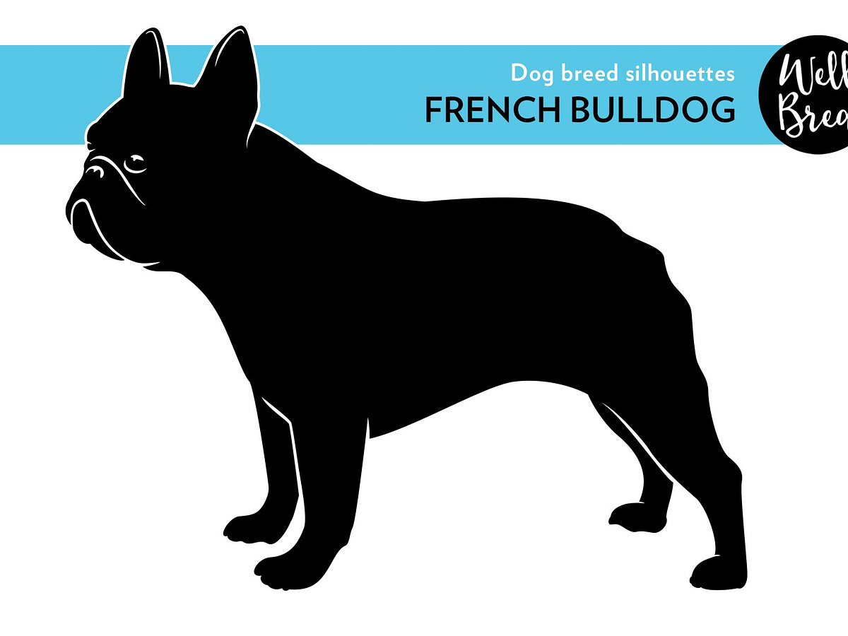 French Bulldog Vector Silhouette by Jonathan Hall on Dribbble