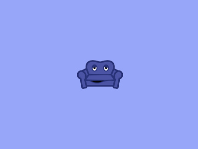 Couchy branding character concept couch couch logo design funny logo graphic design lazy logo logo design logodesign mascot character mascot logo mascotlogo purple purple logo simple vector vector logo