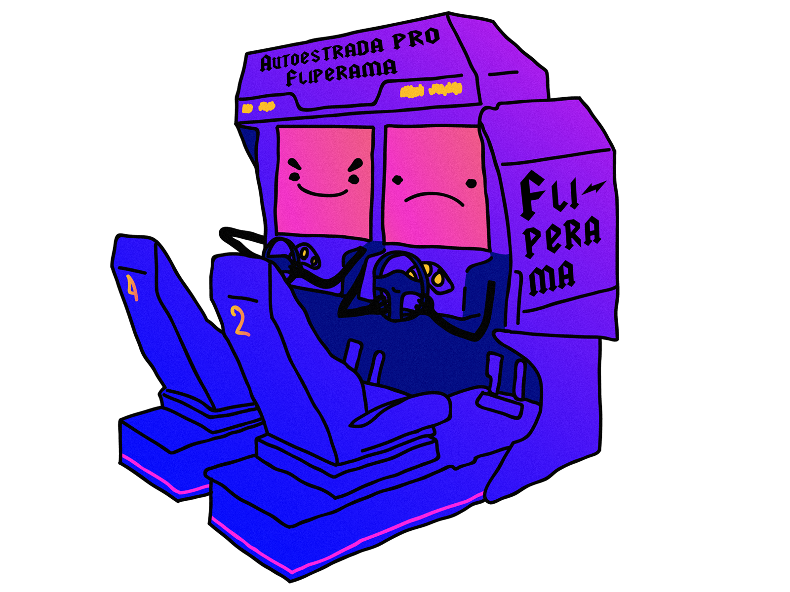 Example of autoestrada pro Fliperama