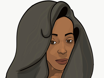 Vector Portraits - Tip big hair natural natural hair naturalista vector vector portrait