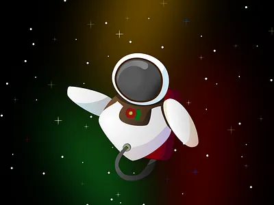 Spaceman affinitydesigner design galaxy illustration robot spaceman