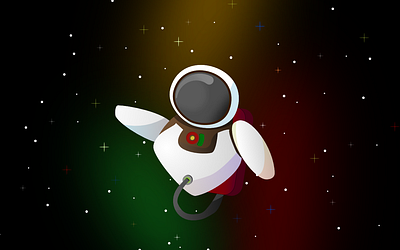 Spaceman affinitydesigner design galaxy illustration robot spaceman