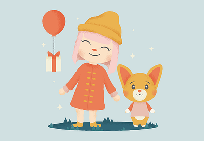 Animal Crossing Squad animalcrossing corgi design dog illustration vector