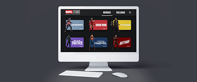 Marvel Studios: Character Encyclopedia website concept adobexd affinity antman avengers blackpanther captainamerica captainmarvel creative design designer graphicdesign ironman marvel photoshop portfolio thor ui ui design userinterfacedesign webdesign