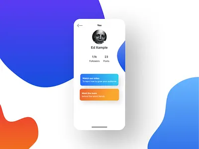 Daily UI 006 - User Profile app dailyui mobile profile profile page