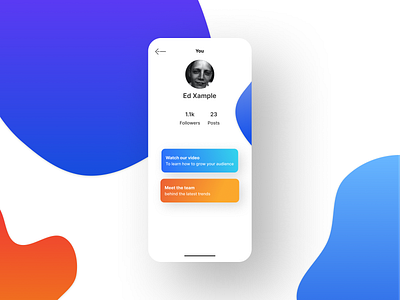 Daily UI 006 - User Profile app dailyui mobile profile profile page