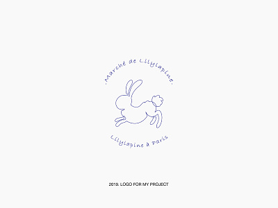 Logo design - Marché de Lilylapine 2019 best logo branding design identidade visual identity branding identity design illustration lapine ligne claire line art logo logo design logotype marché market paris rabbit rabbit logo