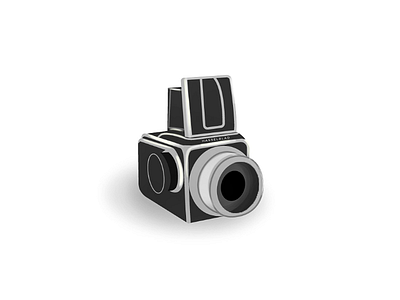 Hasselblad "Moon Camera" illustrator vector camera design