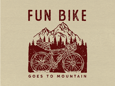 Fun bike bike mountain downhill tree