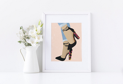 High Heels Fashion Illustration abstract brand and identity clean custom illustration design editorial design editorial illustration flat flat design graphics high heel high heels illustration illustration art illustration design illustrator illustrator for hire illustrator for hire minimal vector