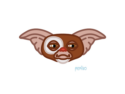 Gizmo - Gremlins adobe adobe illustrator art character design characterdesign cinema confinement gizmo gremlins illustrateur illustration illustrator minimal art mogwai vector