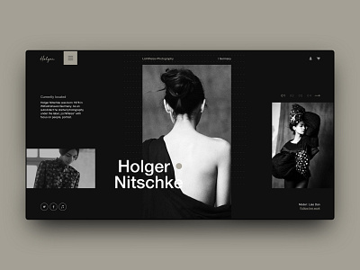 Holger Nitschke .v3 concept daily daily ui dailyui fashion grid layout photography photography branding photography portfolio serif ui ui design uidesign ux