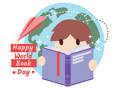 World Book Day design illustration vector