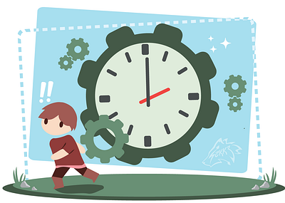 Time Constrains illustration illustrator vector