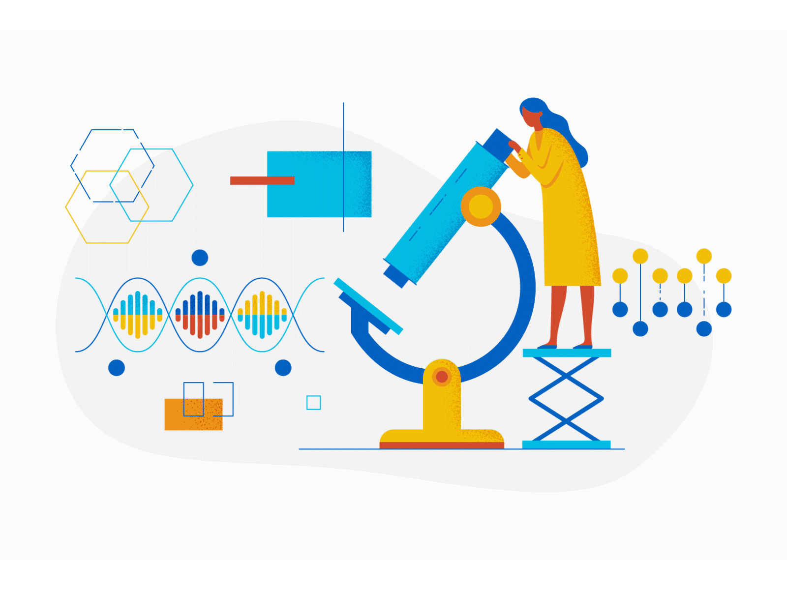 Science Careers Animation adobe illustrator after effects animation branding careers design graphic design illustration science ui ux vector