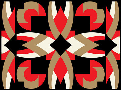 Pattern abstract arrow branding composition design flower grid identity illustration pattern shapes square tile vector