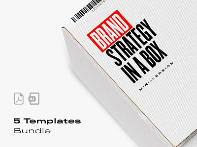 Brand Strategy Bundle brand identity brand strategy branding branding and identity clean color logo logo design logos logotype minimal strategy template templates ui ux