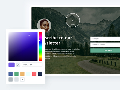 Color picker colors interface picker saas ui web design