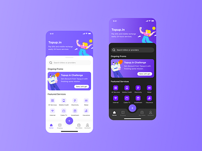 Topup in Design Exploration app app design clean clean ui dark mode dark ui design figmadesign illustration interaction design interface ios ios app design mobile mobile design protopie prototyping ui ui design ux design