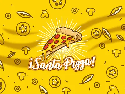 Santa Pizza- Branding Concep pizza logo product design web design