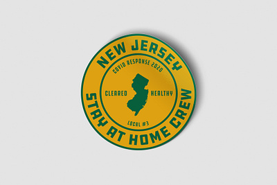 NJ Stay at home crew covid19 new jersey stayathome sticker