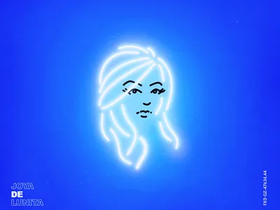 Fixed Gaze illustration neon neon lights