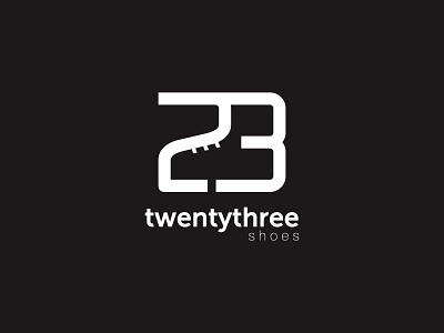 23 shoes logo negative space shoes