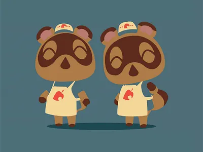 Nooklings acnh adobe animal crossing design fan art fanart gaming graphic design illustrator minimalist nintendo simple vector video game