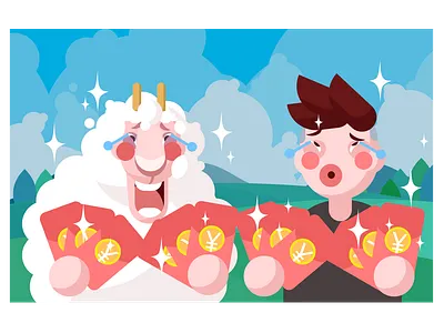 红包福利 illustrator sketch