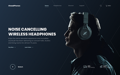 Headphones Website headphones web web design website