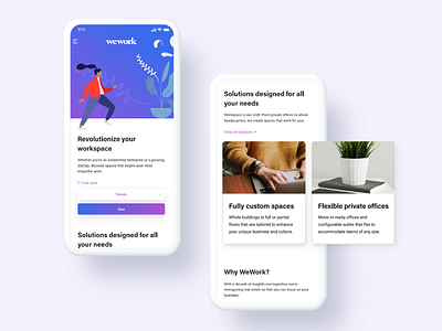 Wework App Redesign app intercace ui ux wework