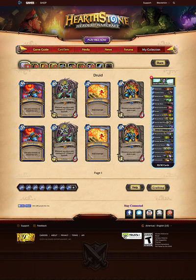 Blizzard Interview - My Collection Hearthstone 2015 app blizzard blizzard entertainment branding dashboard design hearthstone illustration inspiration ui design ux design uxui